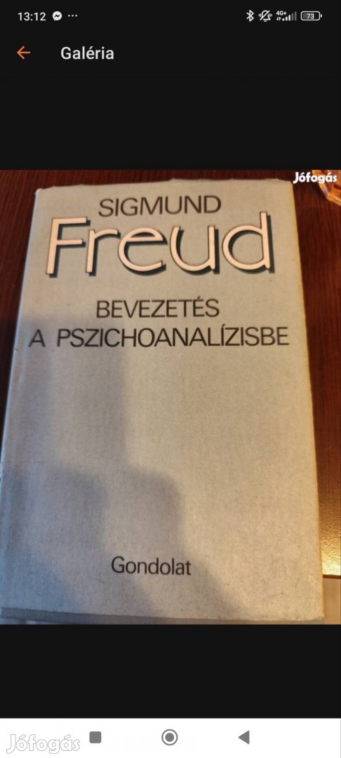 Sigmund Freud bevezetés a pszichoanalízisbe 06703108034