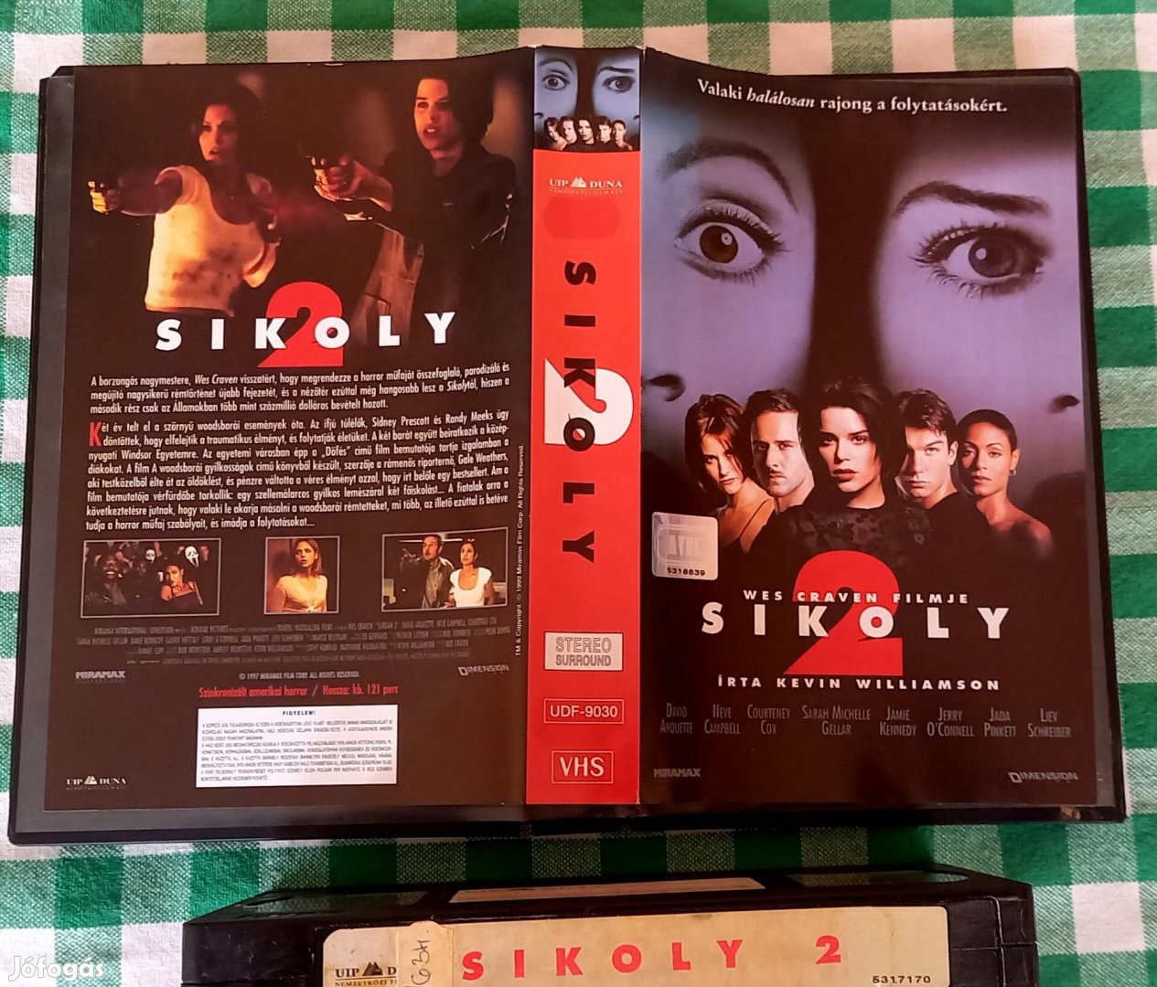 Sikoly 2. - horror vhs - Wes Craven - nagytok