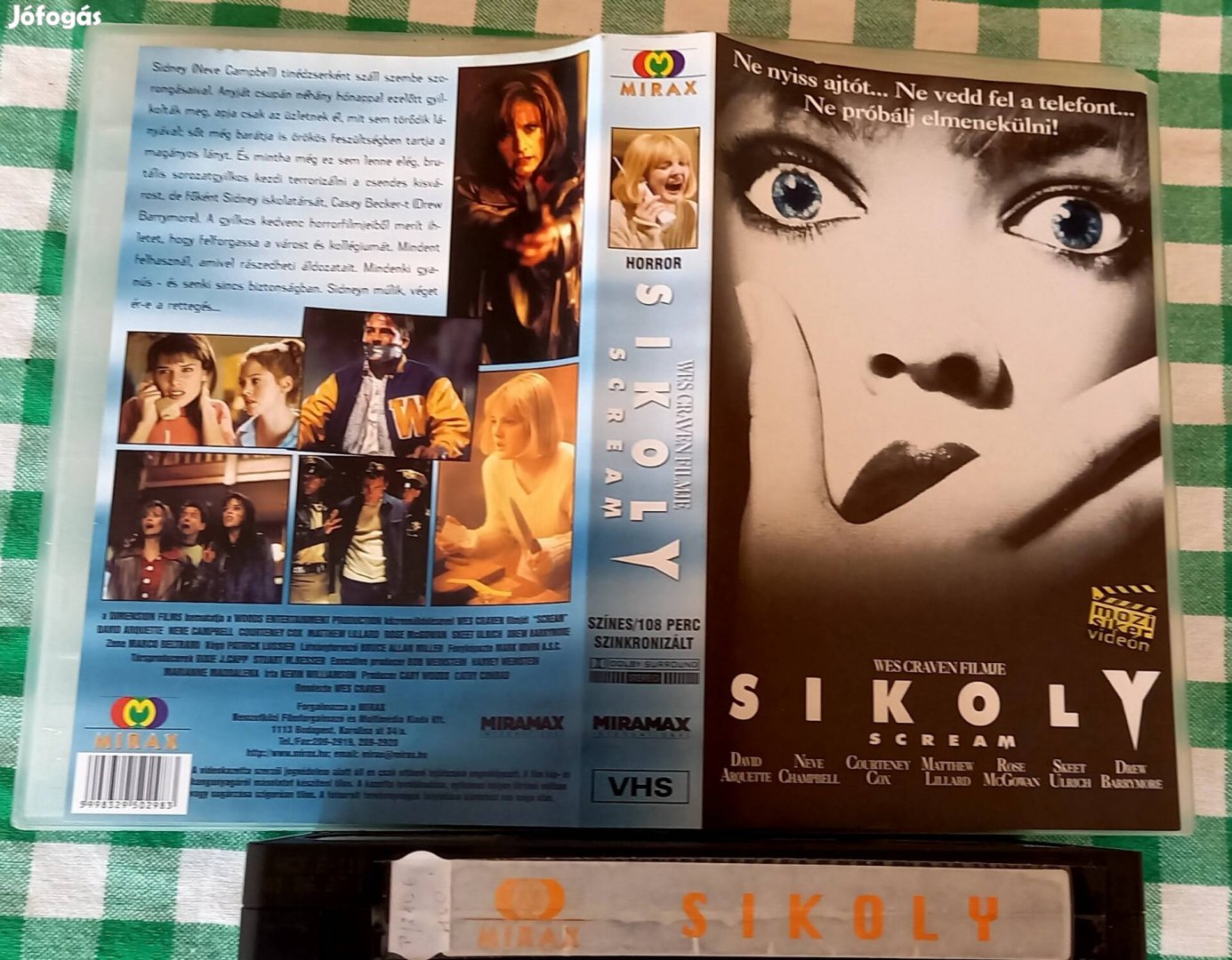 Sikoly - horror vhs - Wes Craven - nagytok