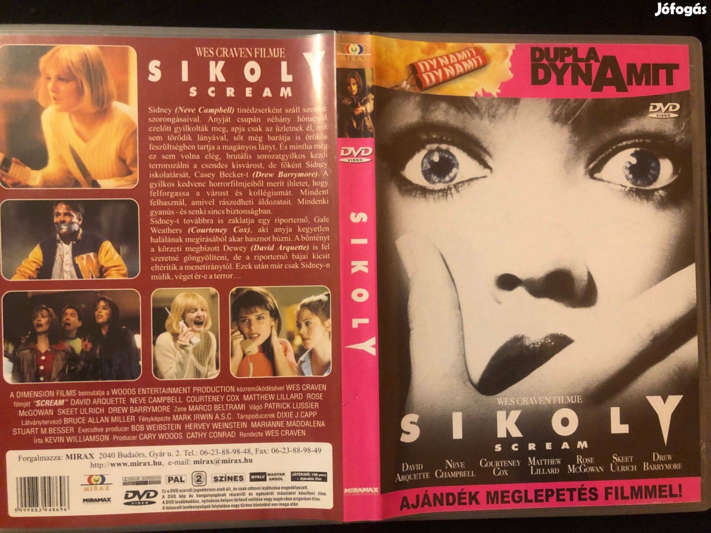 Sikoly (karcmentes, Dupla Dynamit kiadás, Neve Campbell) DVD