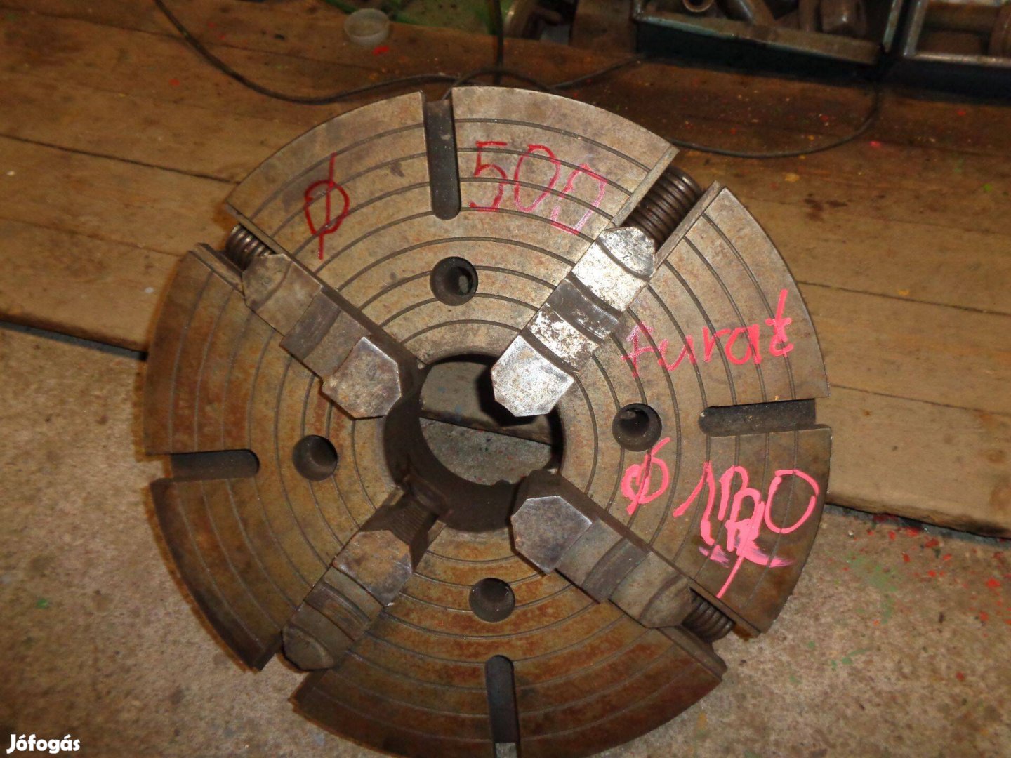 Síktárcsa 500-as eszterga tokmány sík tárcsa esztergatokmány