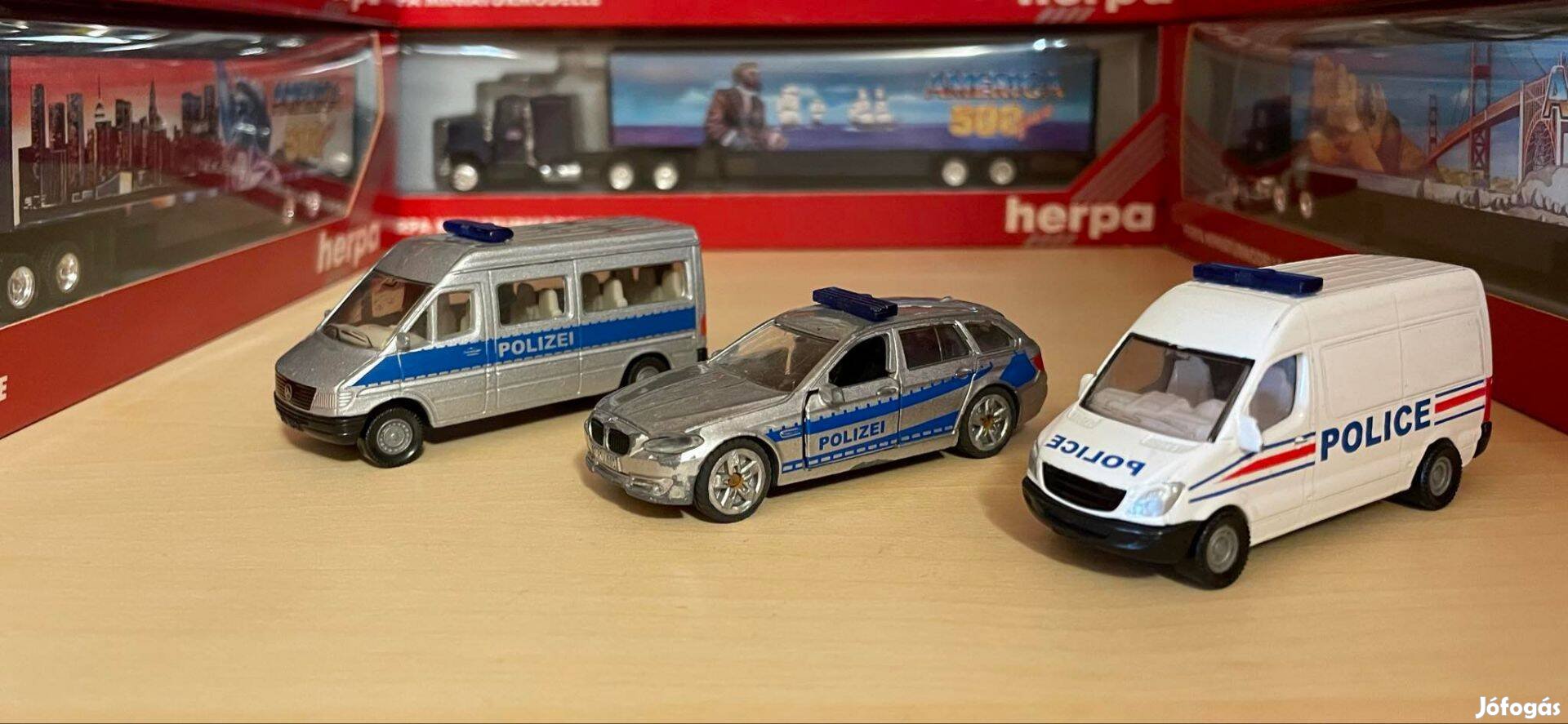 Siku Polizei Trió BMW És 2DB Mercedes Sprinter!!
