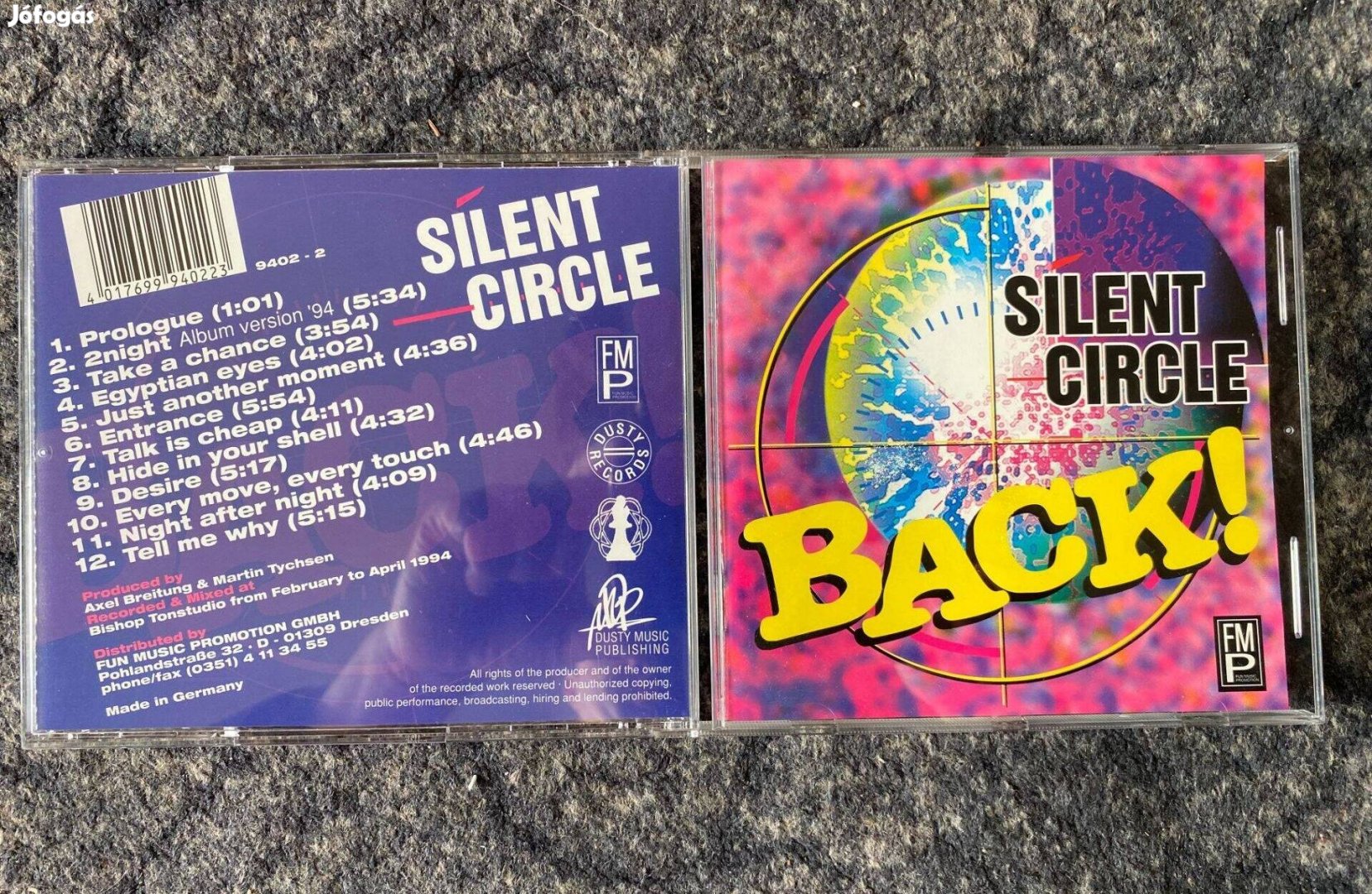 Silent Circle-Back! CD Új,Posta megoldható