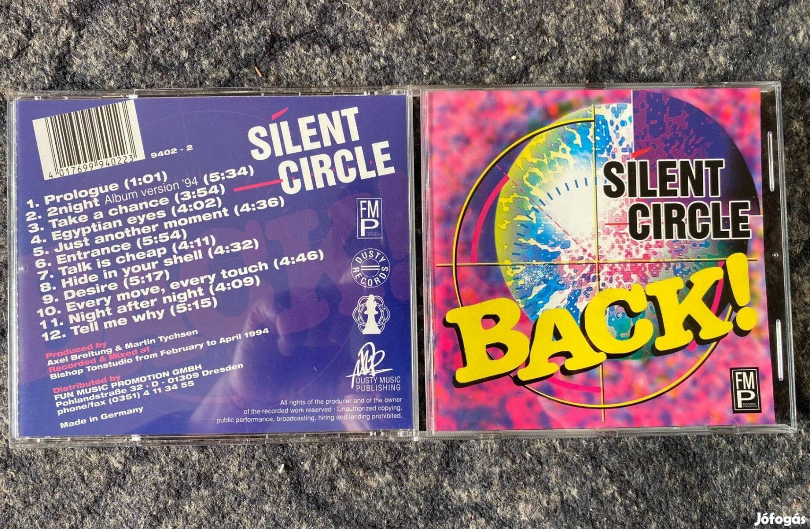 Silent Circle-Back! CD Új,Posta megoldható