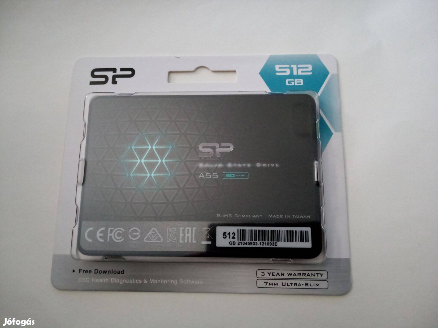 Silicon Power 512GB A55 2,5" SSD meghajtó