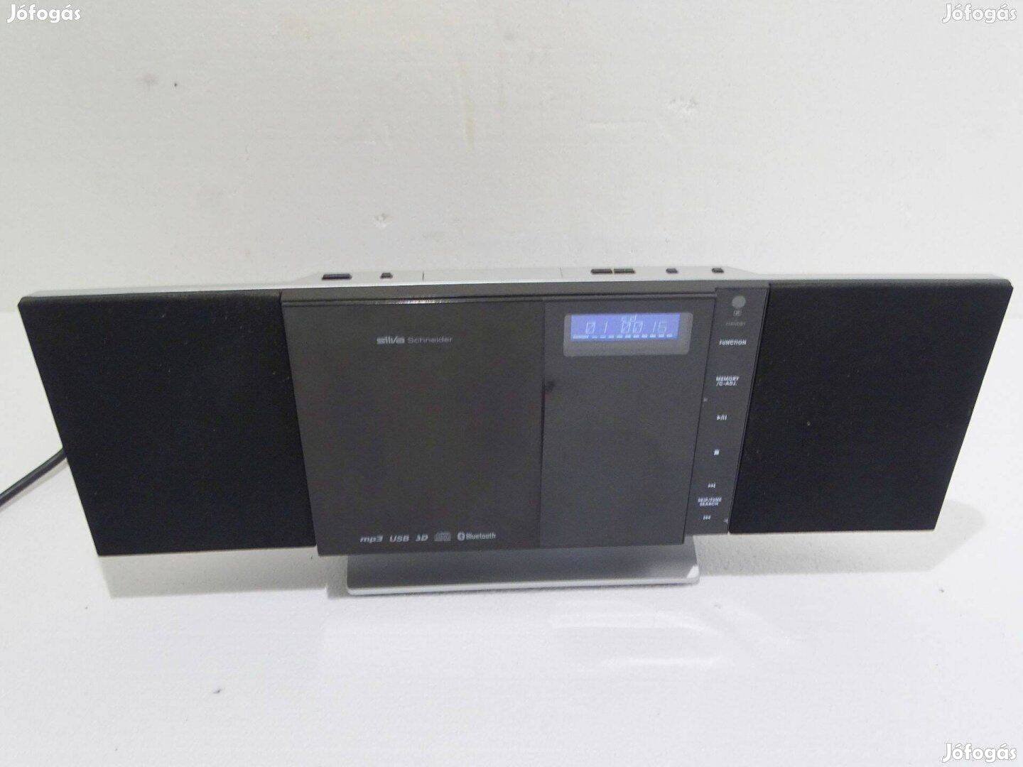 Silva Schneider hifi CD lejátszó Tuner USB BT AUX SD hangszóró