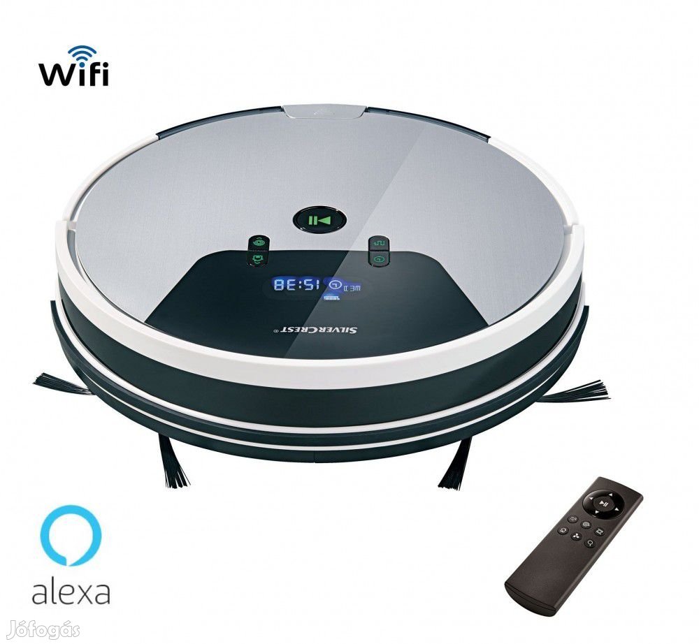 SilverCrest SSRA 1 Alexa WIFI-s intelligens automata robotporszívó vi