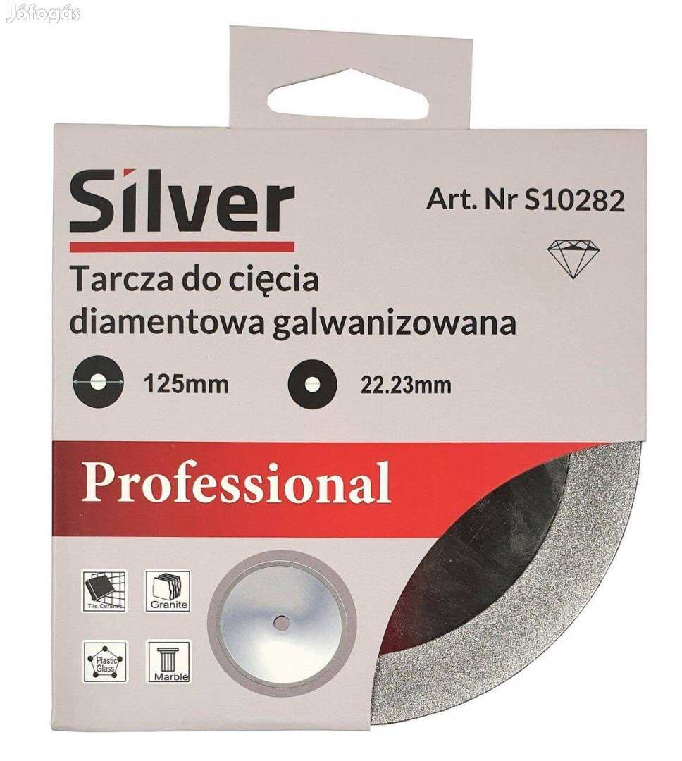 Silver S10282 speciális extravékony gyémánt vágótárcsa 125mm