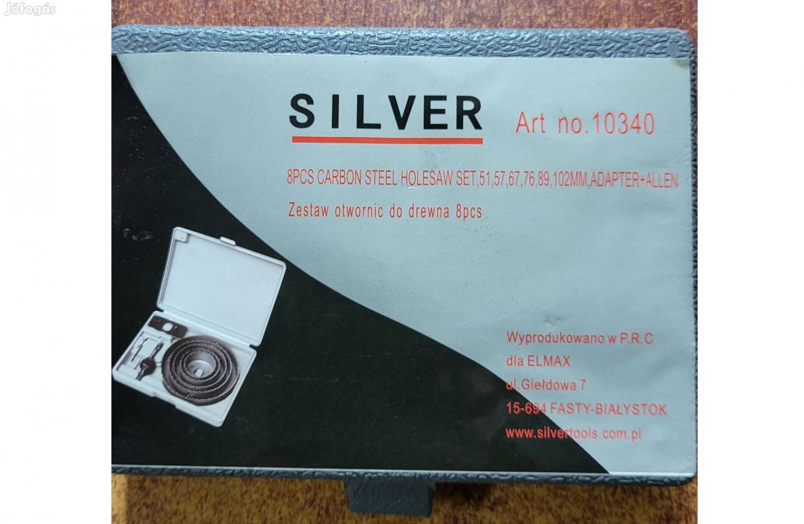 Silver S10340 lyukfúró szett fához 8db-os készlet