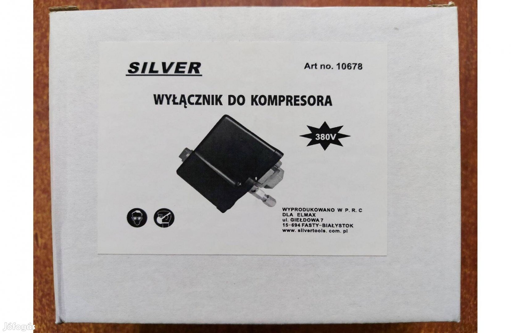 Silver S10678 kompresszor nyomáskapcsoló 380V