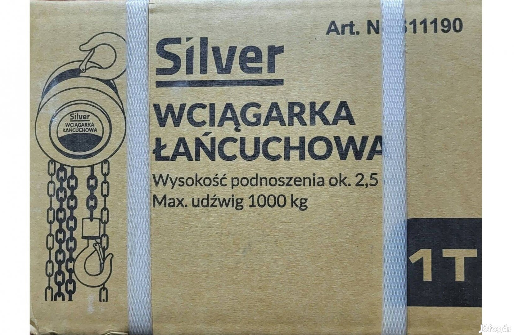 Silver S11190 kézi láncos emelő csörlő 1 tonna /2,5m