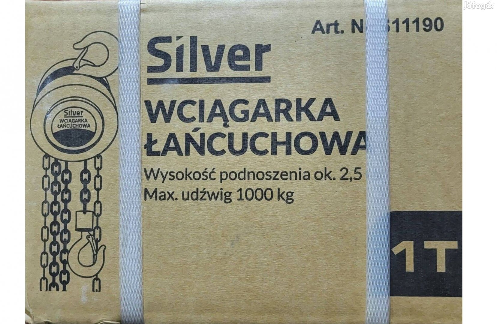 Silver S11190 kézi láncos emelő csörlő 1 tonna /2,5m