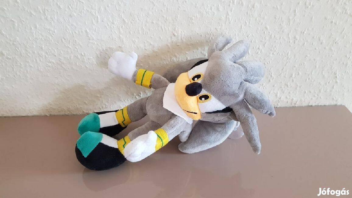 Silver Sonic Sündisznó plüss 25 cm Új Készleten Hedgehog számlával