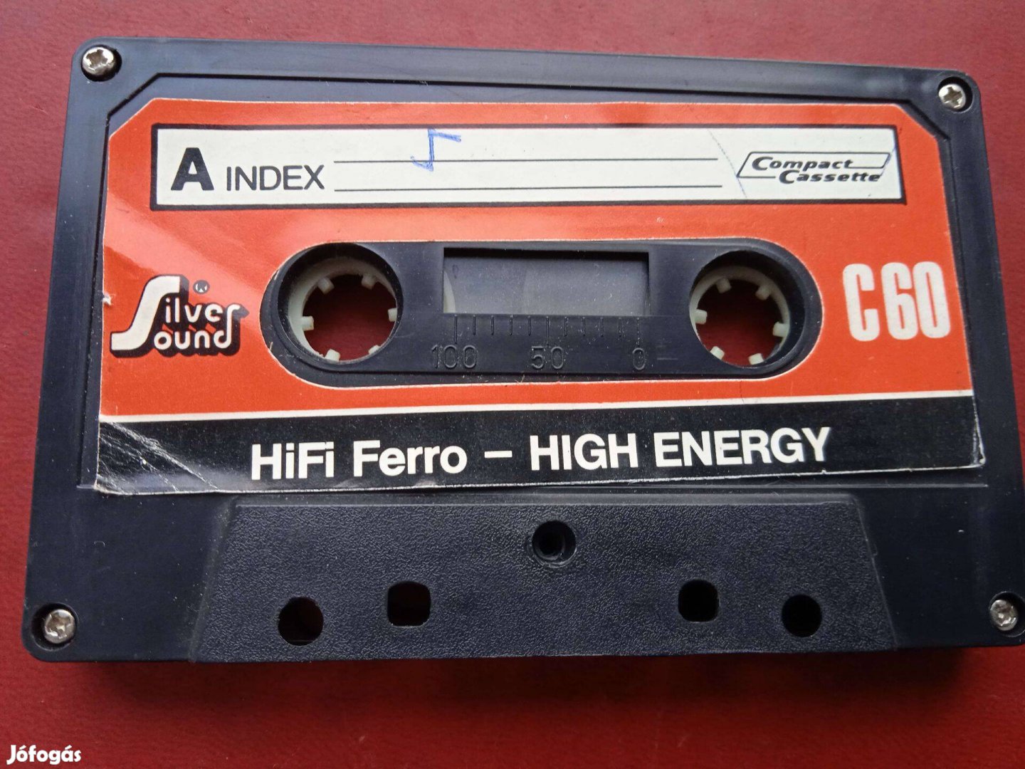 Silver Sound C 60 retro audio kazetta , borító papír nélkül