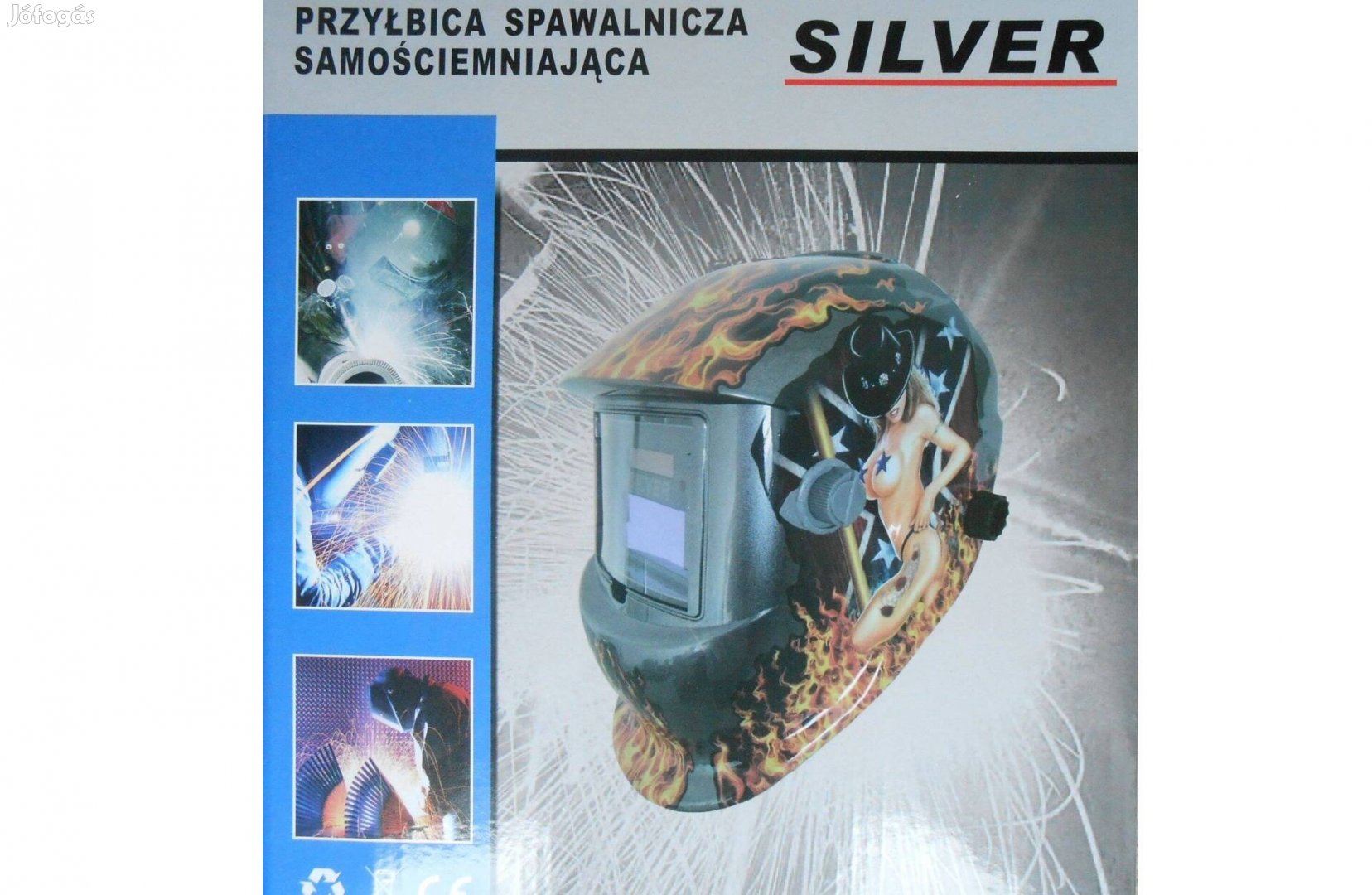 Silver automata hegesztő pajzs fejpajzs csajos mintás