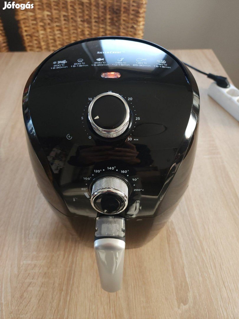 Silvercrest SHF900 A1 airfryer,forrólevegő sütő,számla,garancia,1,5L