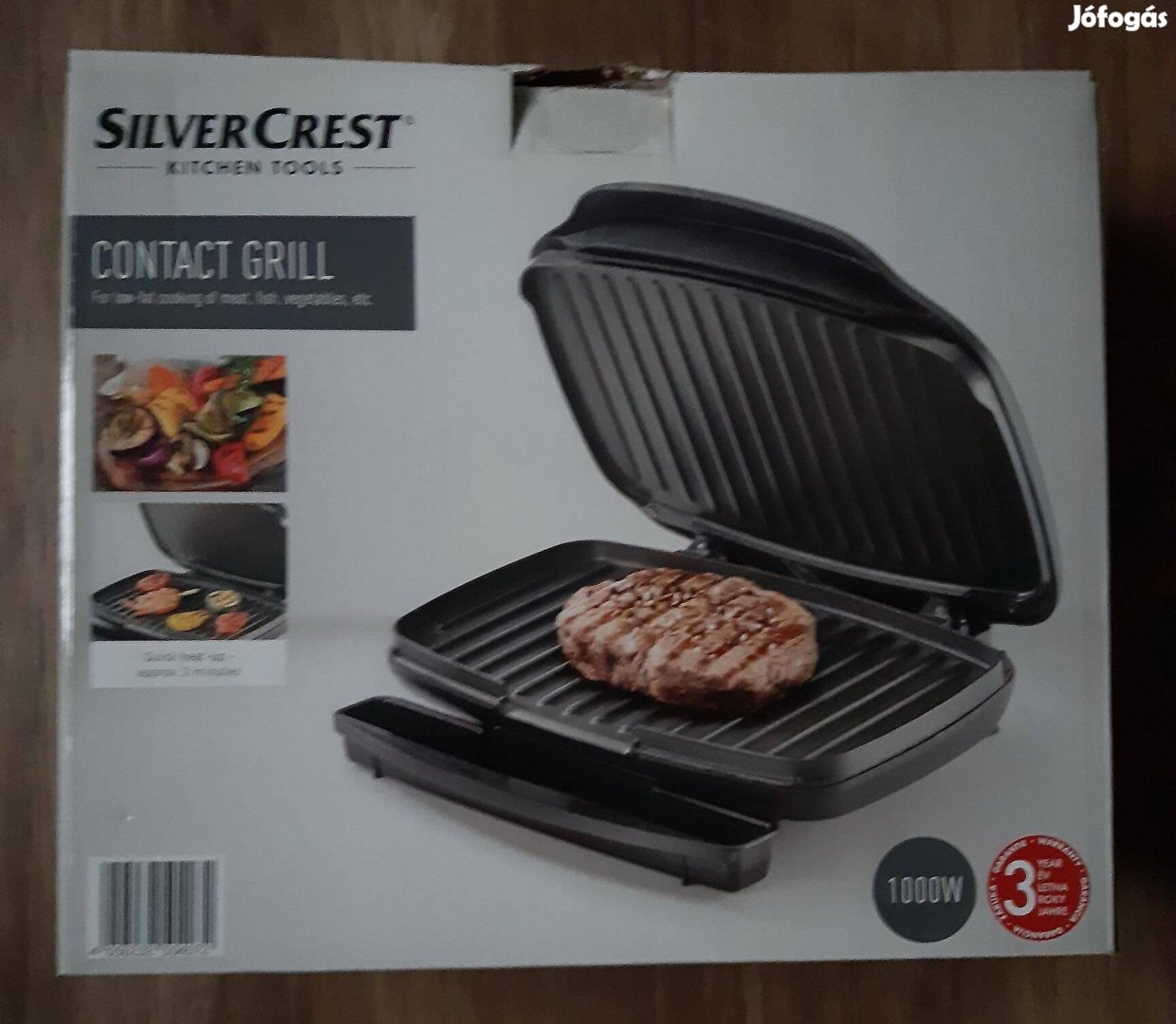 Silvercrest SKG 1000 B2 elektromos kontakt grill (új)
