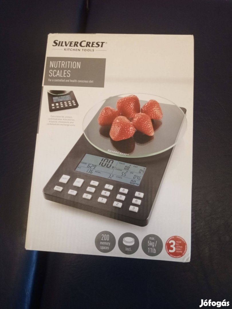 Silvercrest Snaw 1000 D1 digitális konyhai tápértékelemző