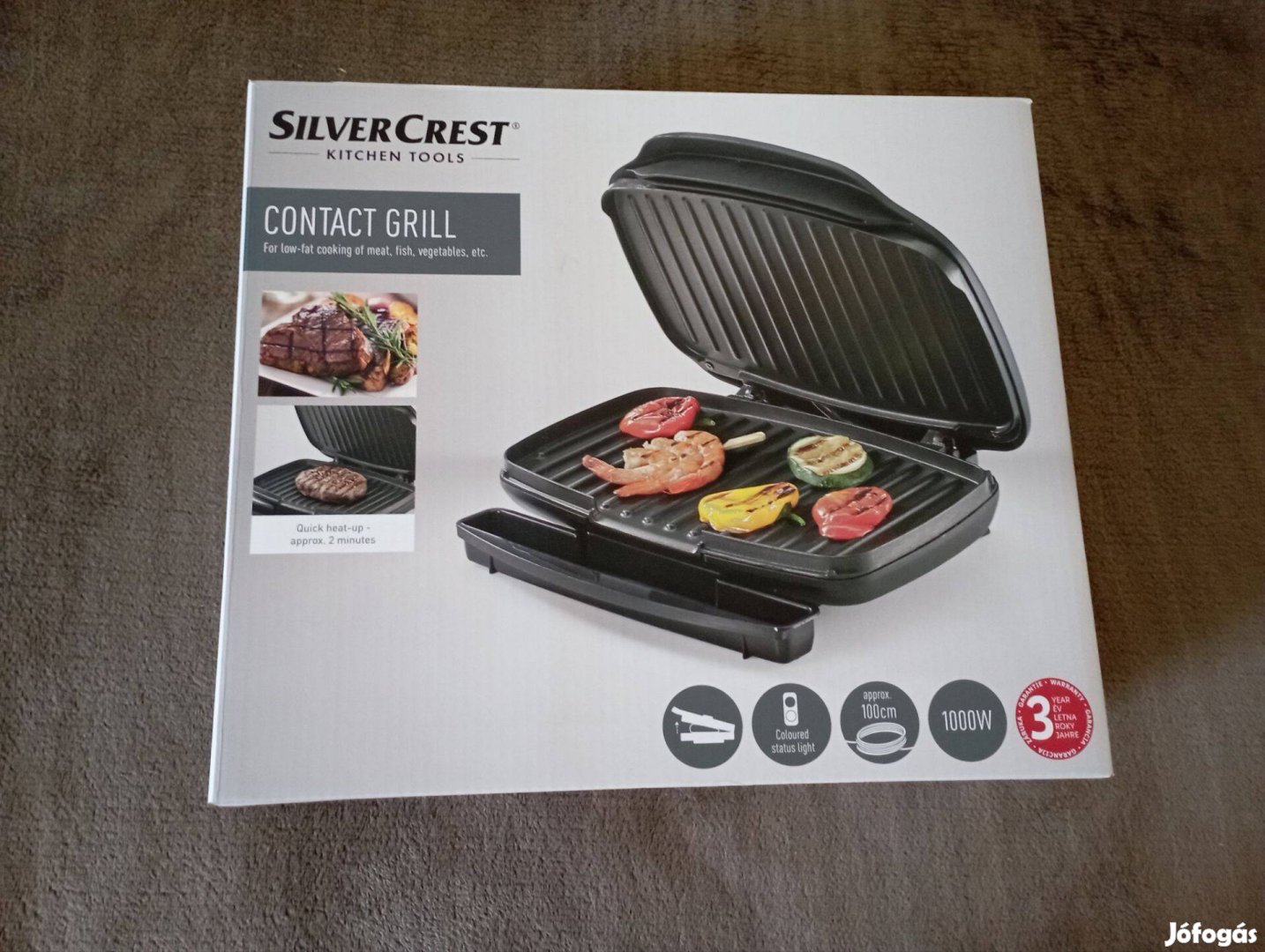 Silvercrest kontakt grill 1000W