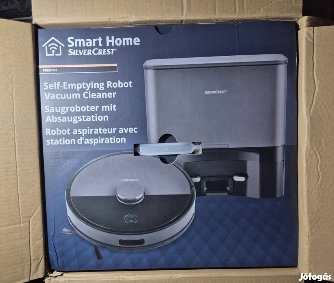 Silvercrest prémium robotporszívó elszívóállomással SSR AA1