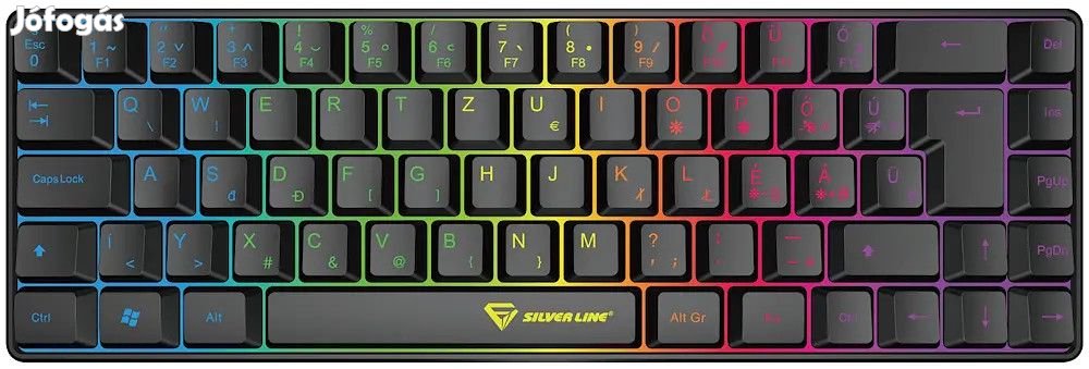 Silverline KB68 RGB gamer vezetékes billentyűzet