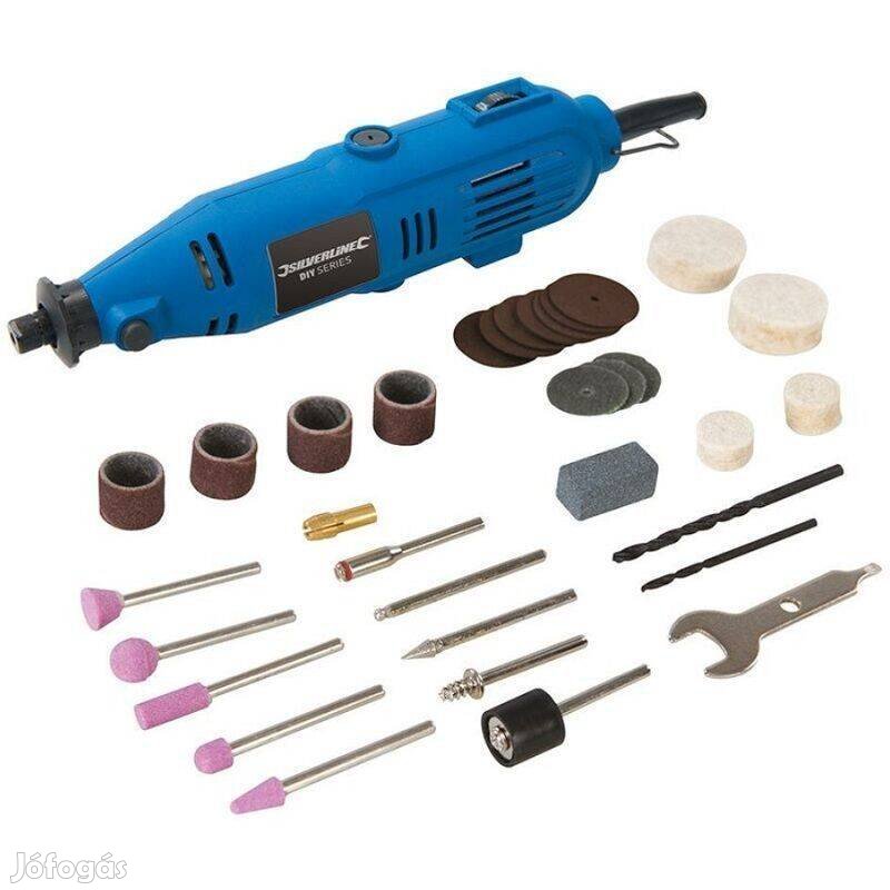 Silverline Tools multifunkciós forgószerszám, szállítókofferben, 135W,