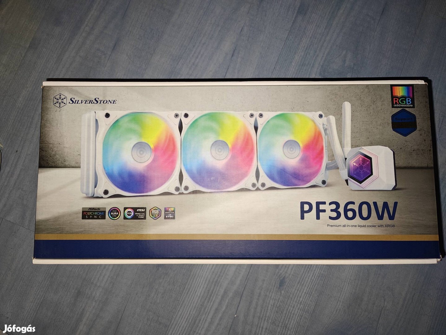 Silverstone PF360 fehér RGB vízhűtés