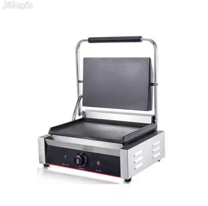 Sima felületű kontaktgrill panini sütő, számlával, garanciával