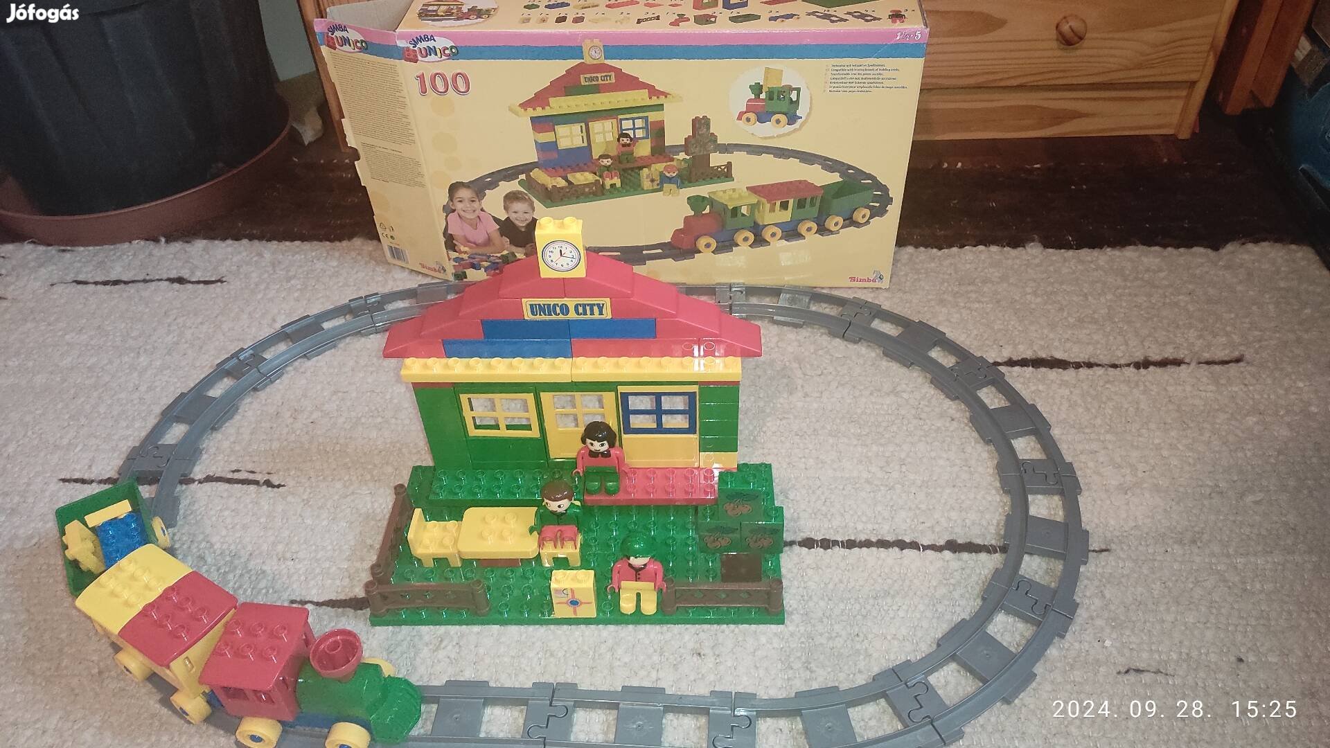 Simba Unico Lego Duplo kompatibilis vasútállomás 100 dbos