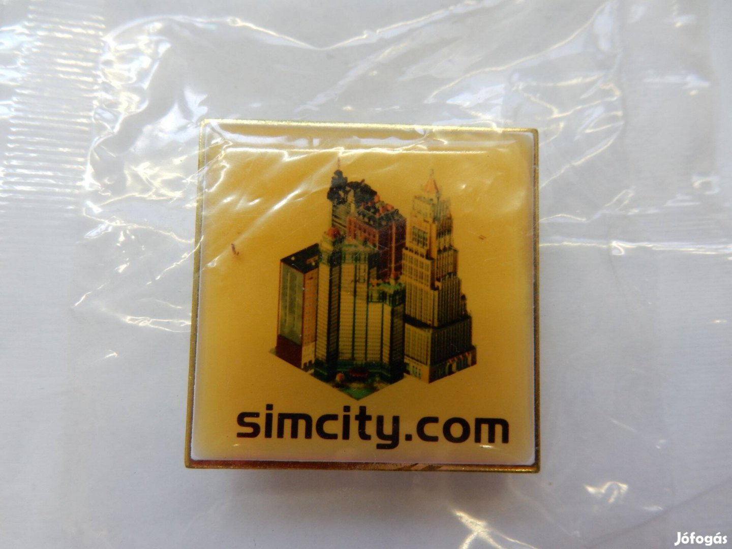 Simcity jelvény - Game collectible - Antik kitűző - Sim city -