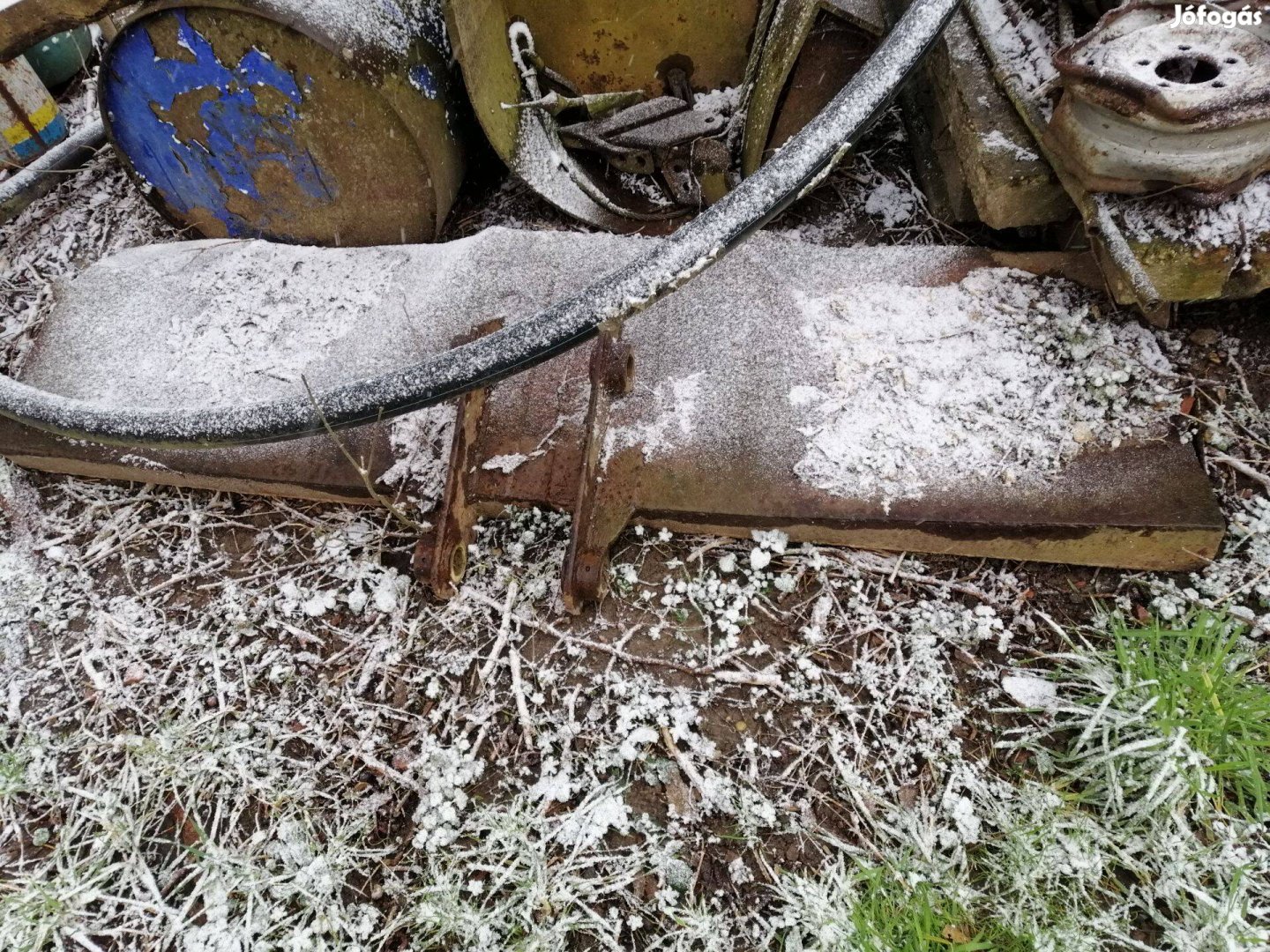 Simító egyengető vas JCB ,traktor után, javítandó toló húzólap