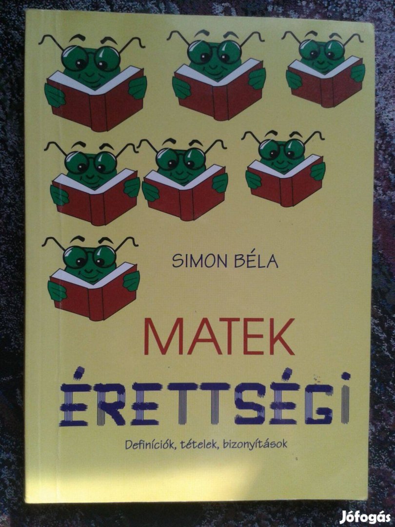 Simon Béla: Matek érettségi (matematika) régi könyv