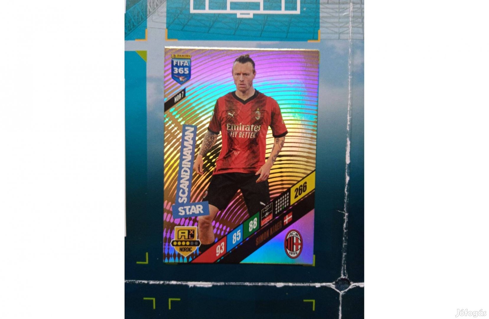 Simon Kjaer Panini Fifa 365 2024 Scandinavian Star kártya