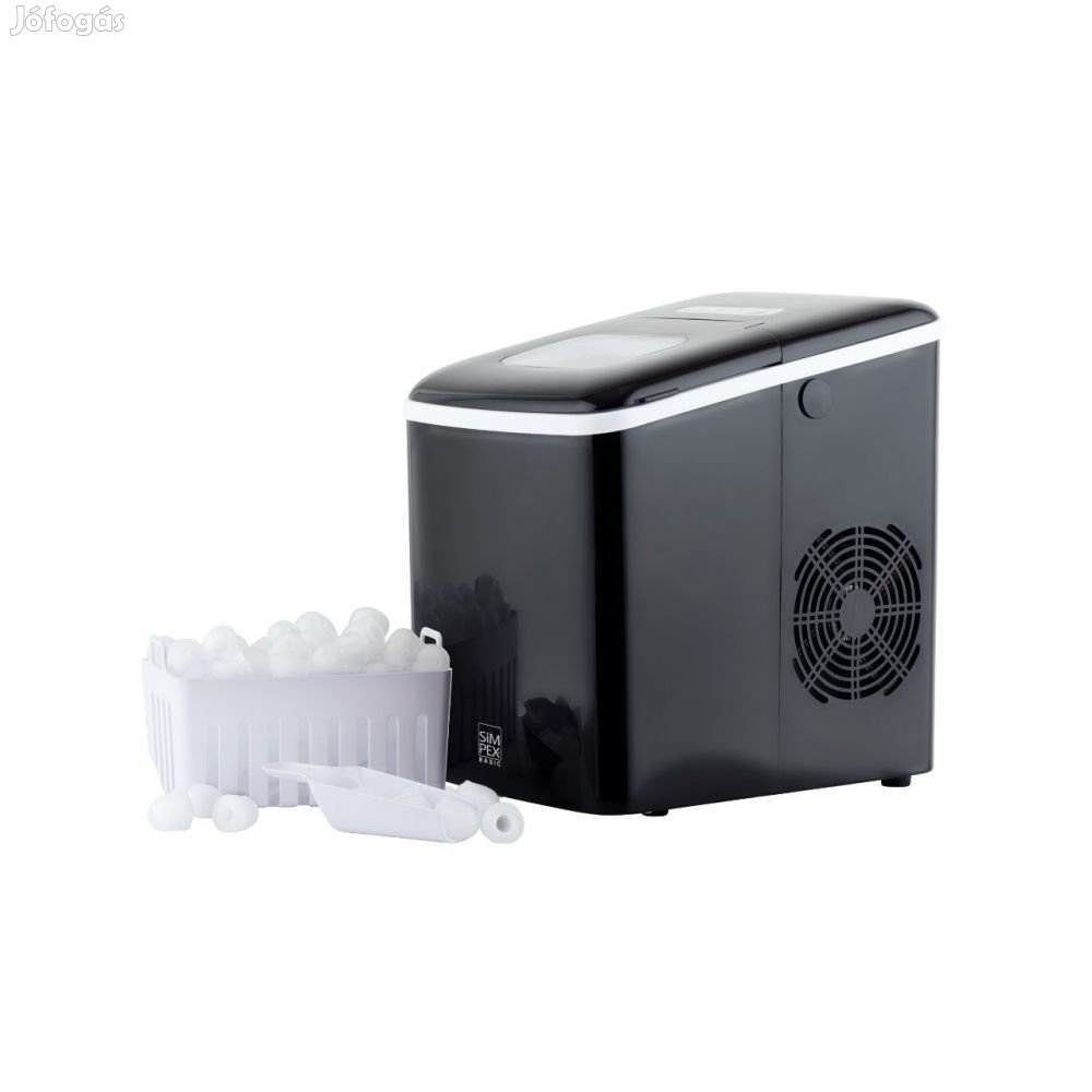 Simpex Basic fekete 150W 1.8L háztartási jégkocka készítő gép, jégkoc