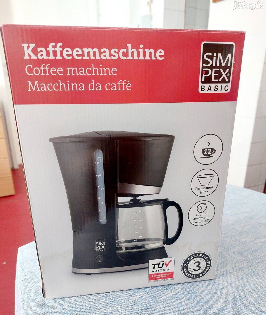 Simpex kávéfőző új