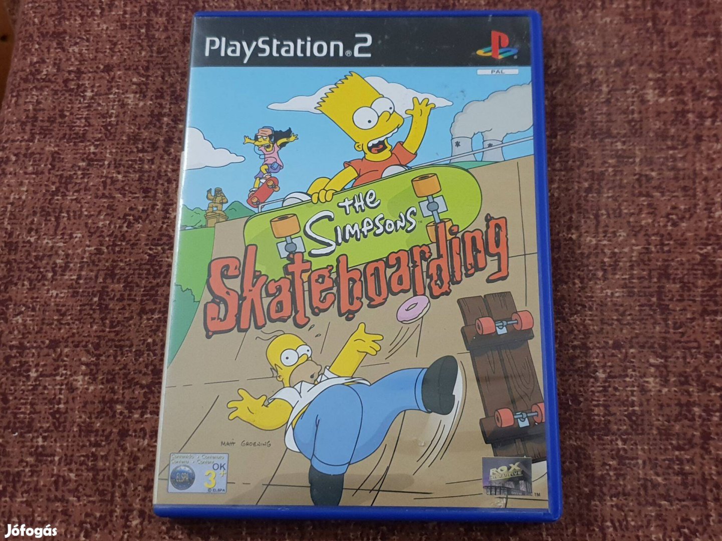 Simpsons Skateboarding Playstation 2 eredeti lemez ( 3500 Ft )