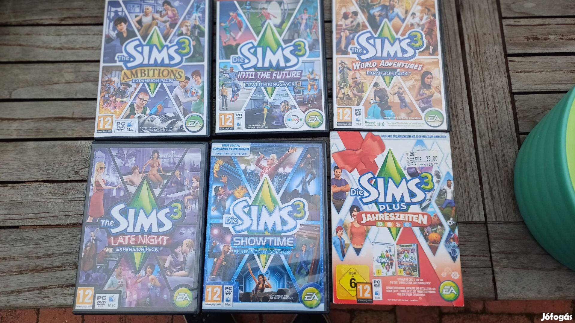 Sims 3 PC 6 db játék