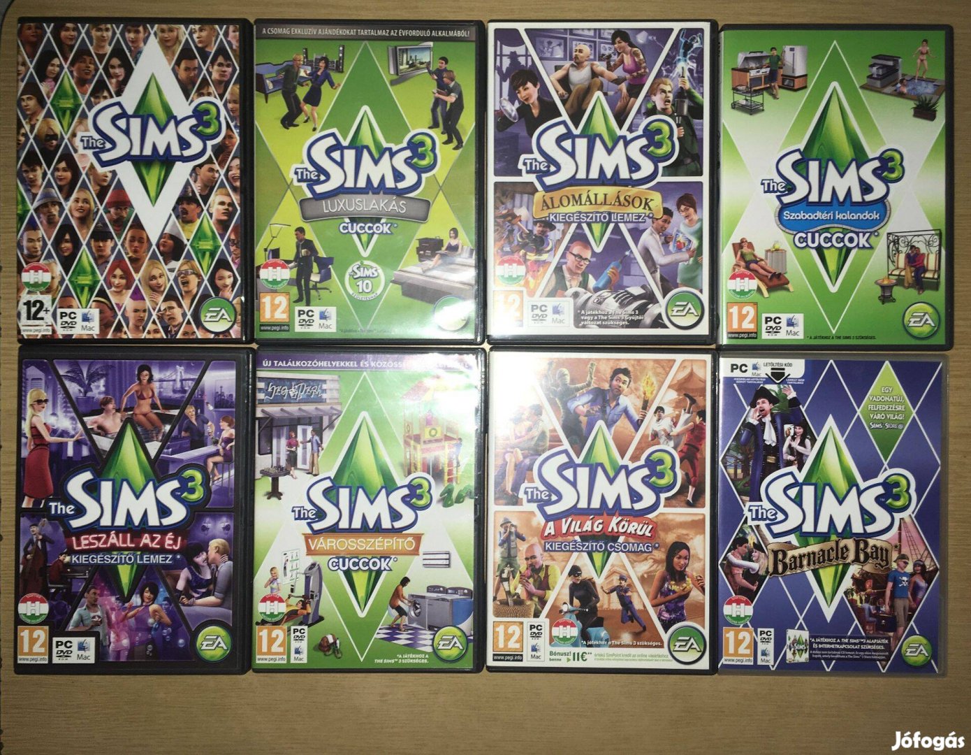 Sims 3 + kiegészítők (és 1db Sims 2 kiegészítő) gyűjtőknek