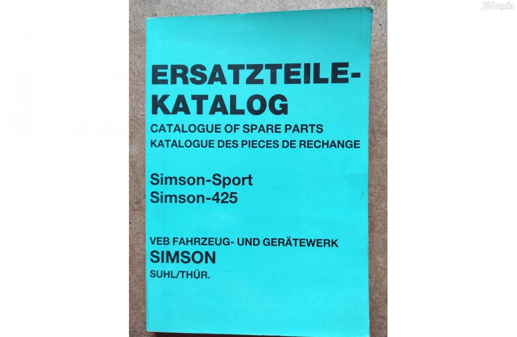 Simson 250 Sport és 425 alkatrészkatalógus