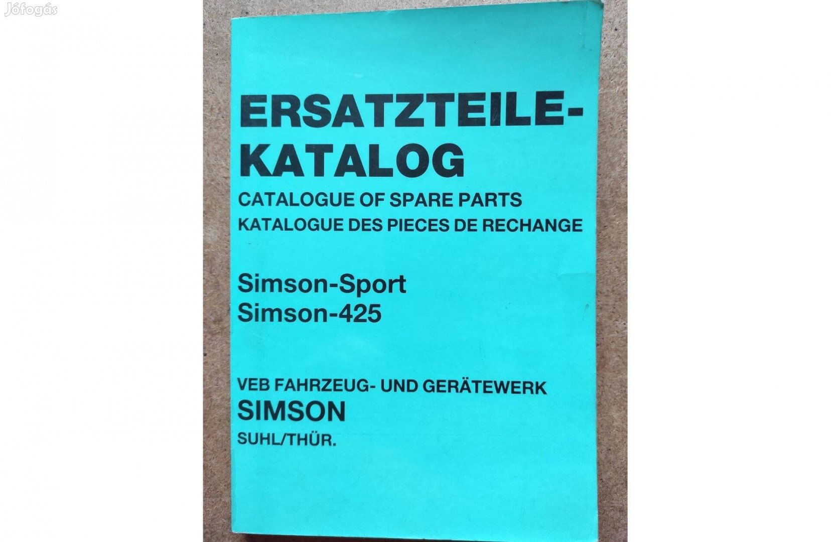 Simson 250 Sport és 425 alkatrészkatalógus