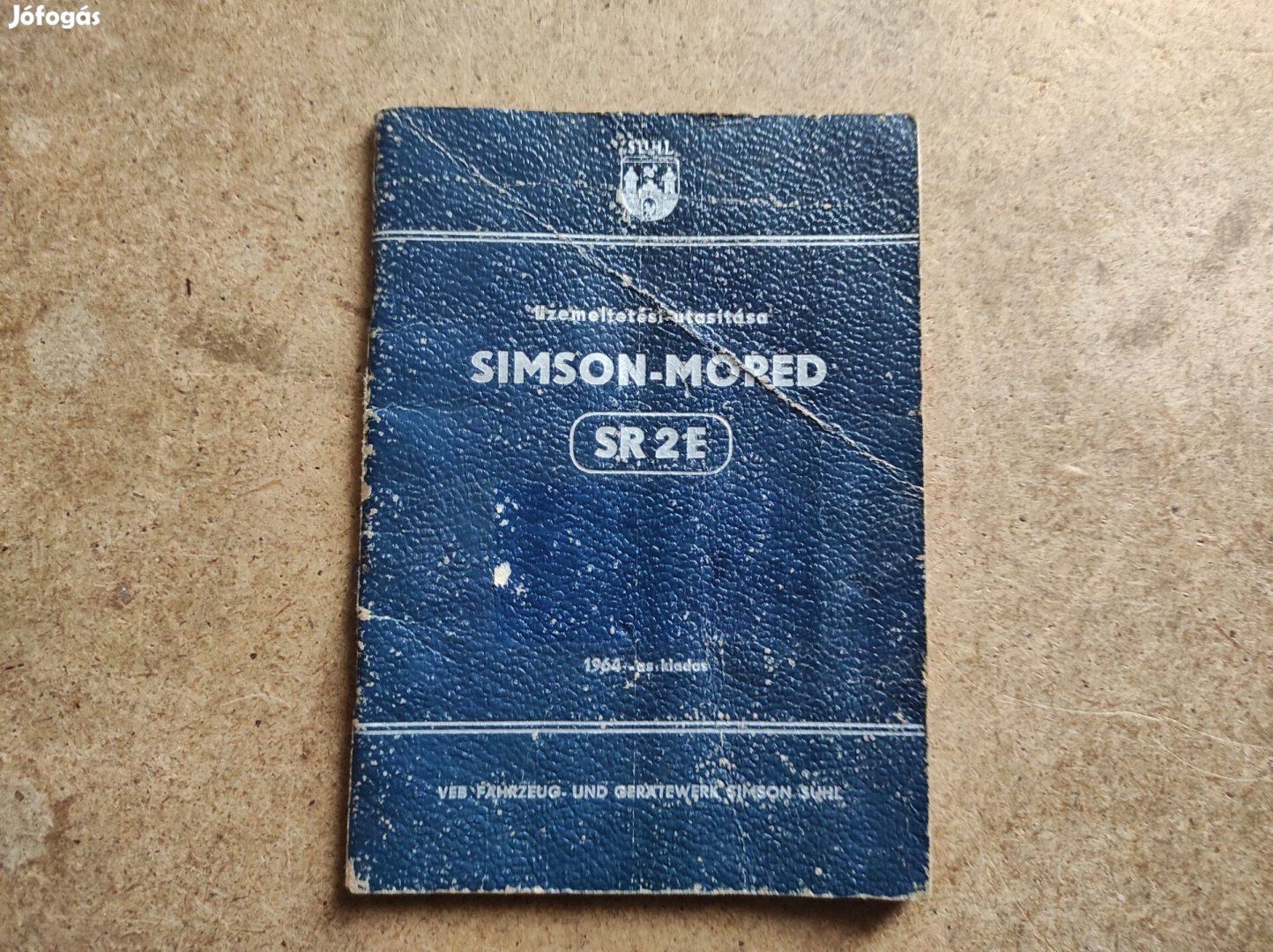 Simson Moped SR 2E kezelési üzemeltetési utasítás. 1964