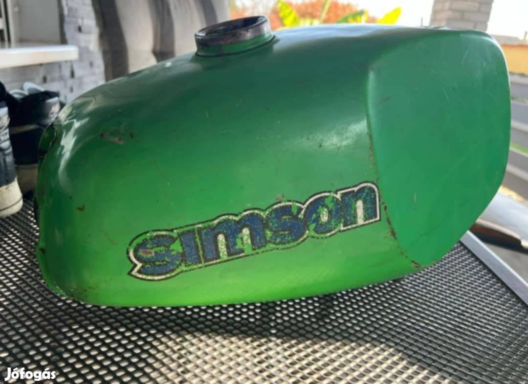 Simson S50 '75-ös eredeti zöld tank