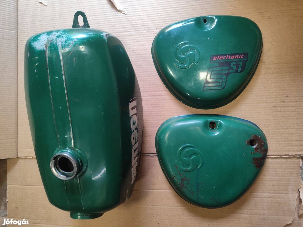 Simson S51 gyári festésű Electornic tank szett