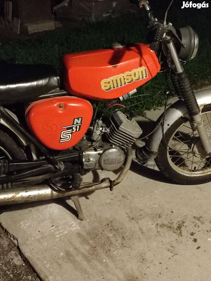 Simson SN51 segédmotorkerékpár eladó Sarkadon