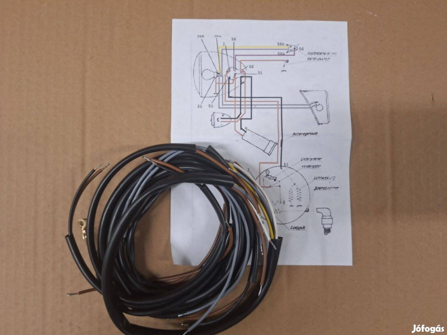 Simson SR 2 kábelköteg
