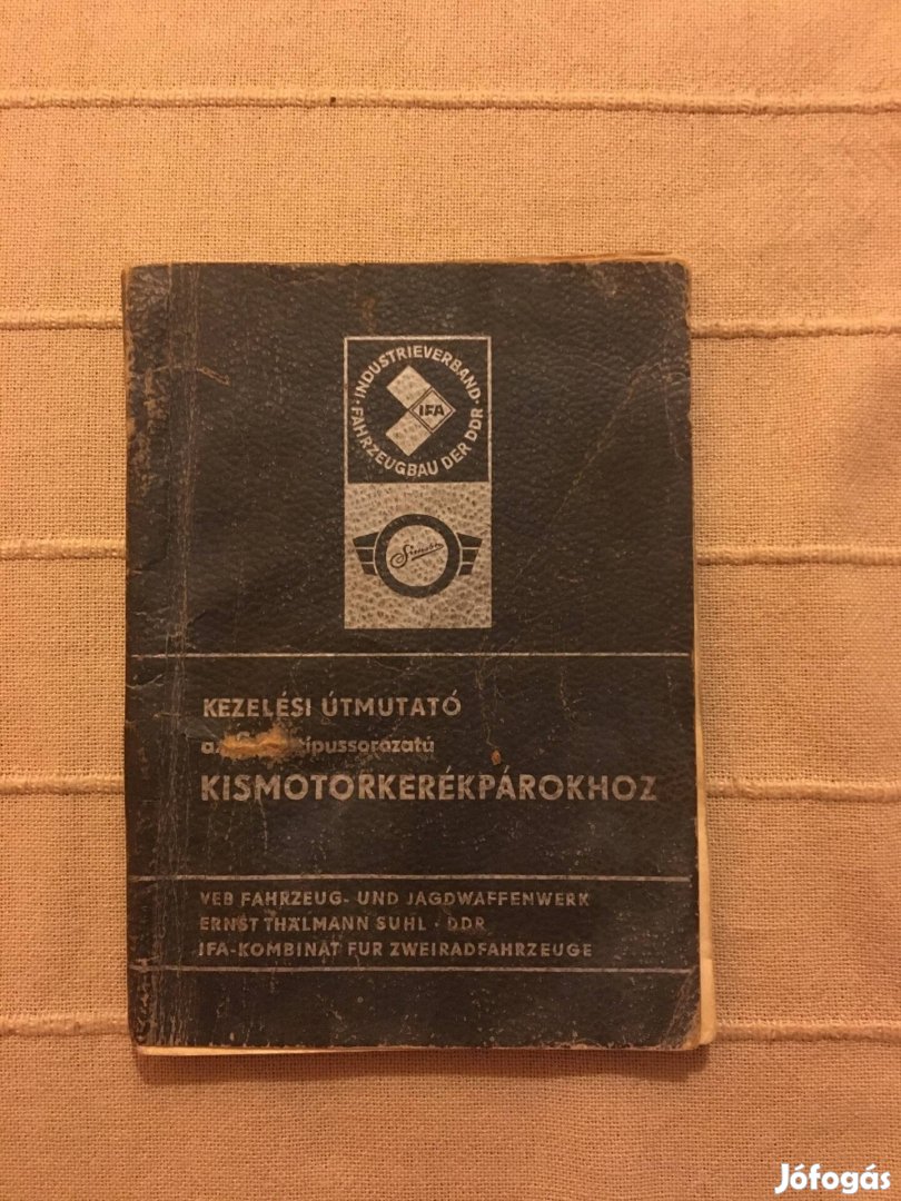 Simson S 50 S50 kezelési útmutató könyv