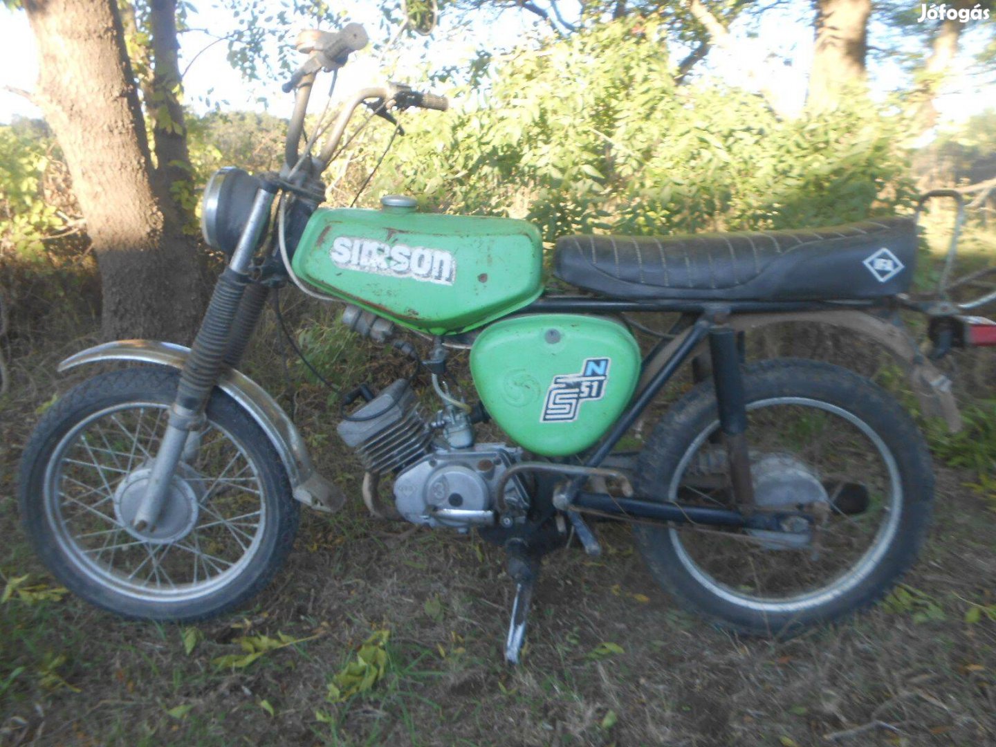 Simson S 51N zőld alkatrészek,csak egyben Tapolcán eladók