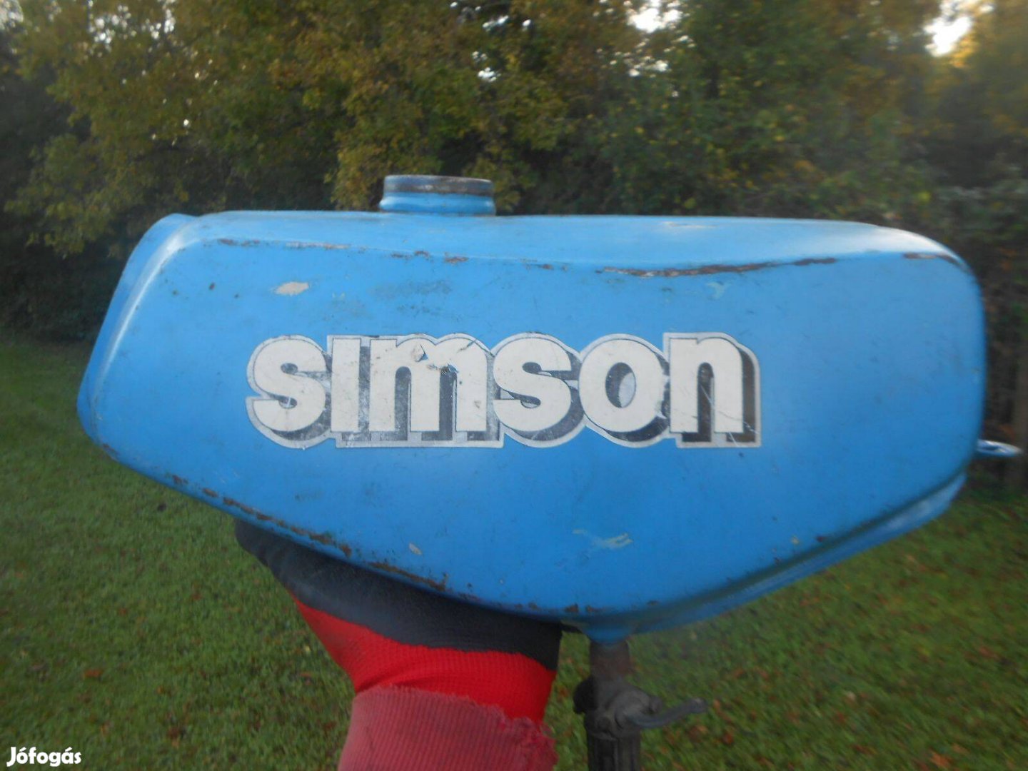 Simson S 51-es kismotorhoz,gyári DDR-s használt benzintank