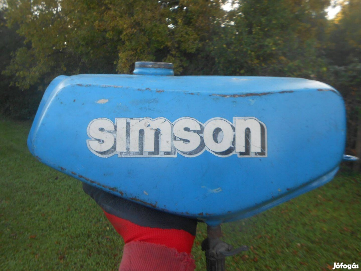 Simson S 51-es kismotorra eredeti-gyári festésű DDR-es benzintank