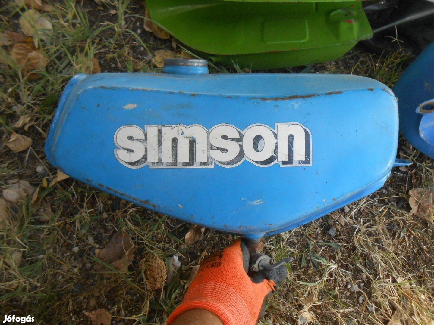 Simson S 51-esről :eredeti fényezésű DDR-es benzintank